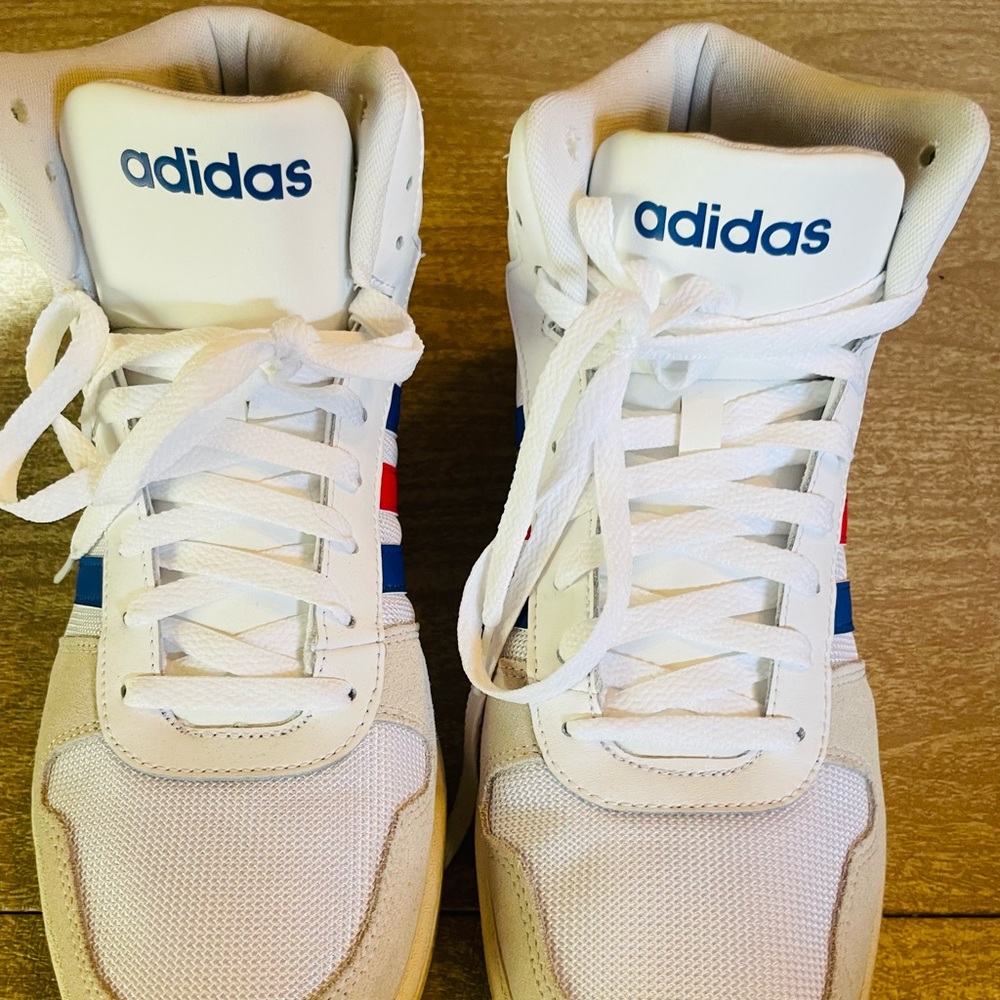 Adidas Hoops Men’s LYM 029004 Running Shoe Black Red White Size 10.5